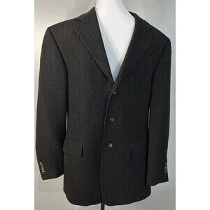 Arnold Brant Mens 40R Blazer Wool Lined Suit Jacket Three Button Sport Coat EUC